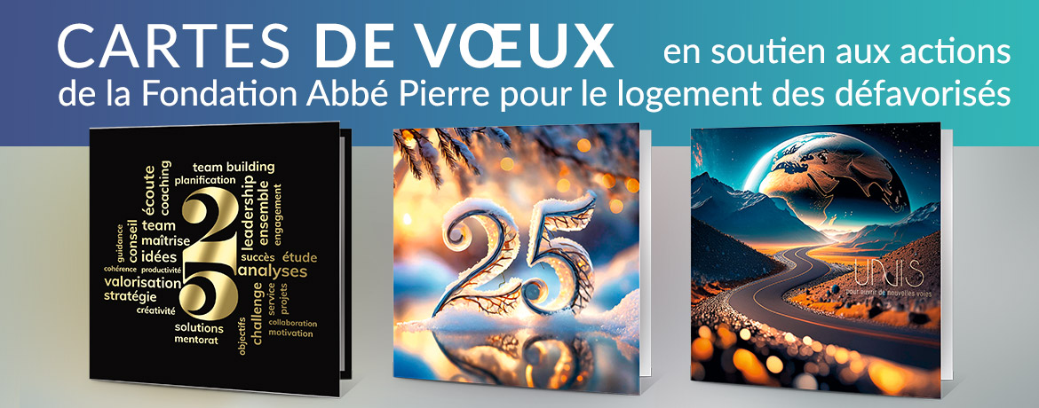 Cartes de vœux animées Fondation Abbé Pierre